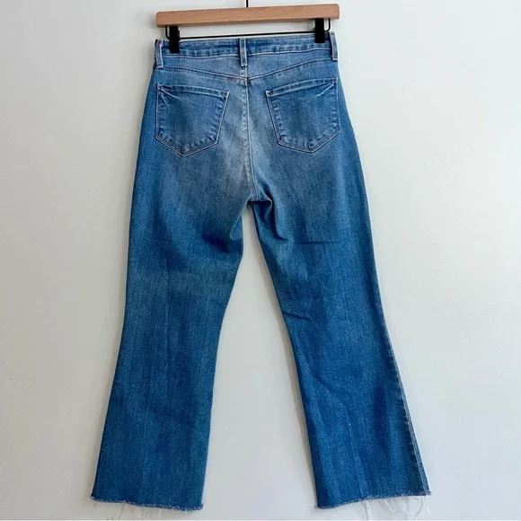 L’Angence Kendra High Rise Cropped Flare Jeans Size 26 - Picture 7 of 10